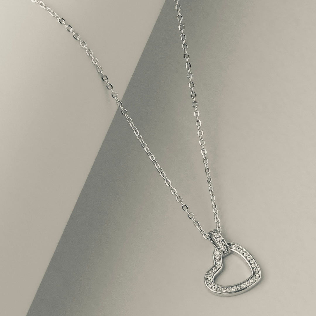 Classic Heart 925 Sterling Silver Pendant Necklace