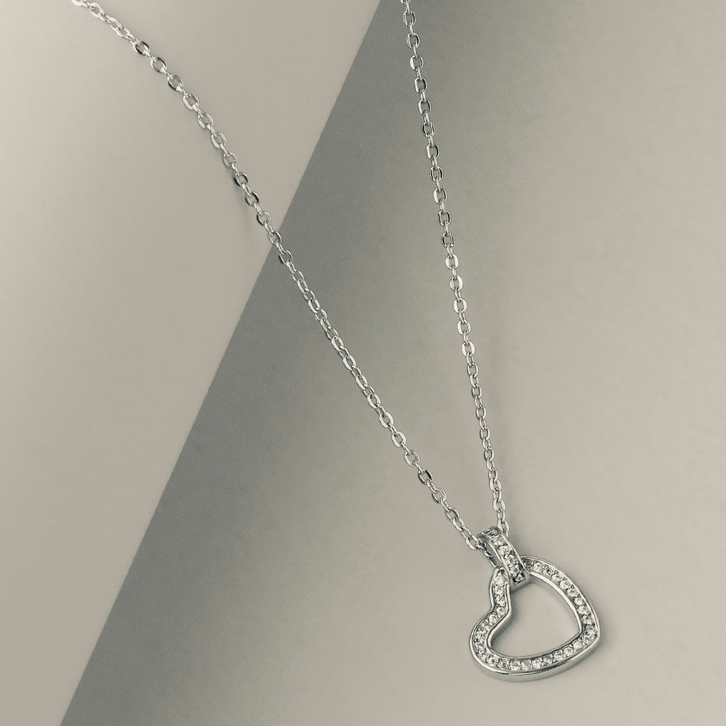 Classic Heart 925 Sterling Silver Pendant Necklace