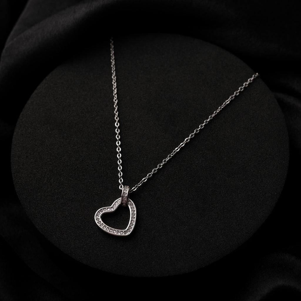 Classic Heart 925 Sterling Silver Pendant Necklace
