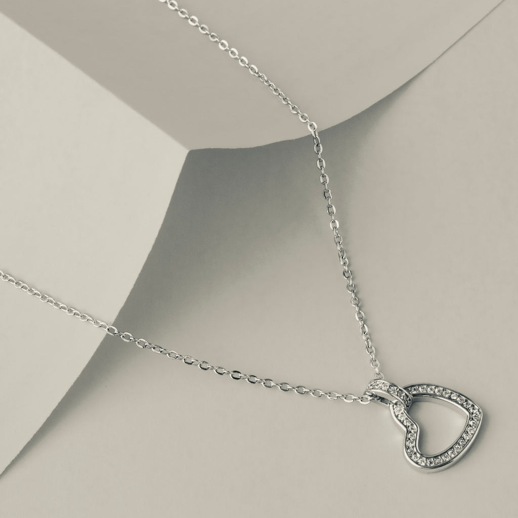 Classic Heart 925 Sterling Silver Pendant Necklace
